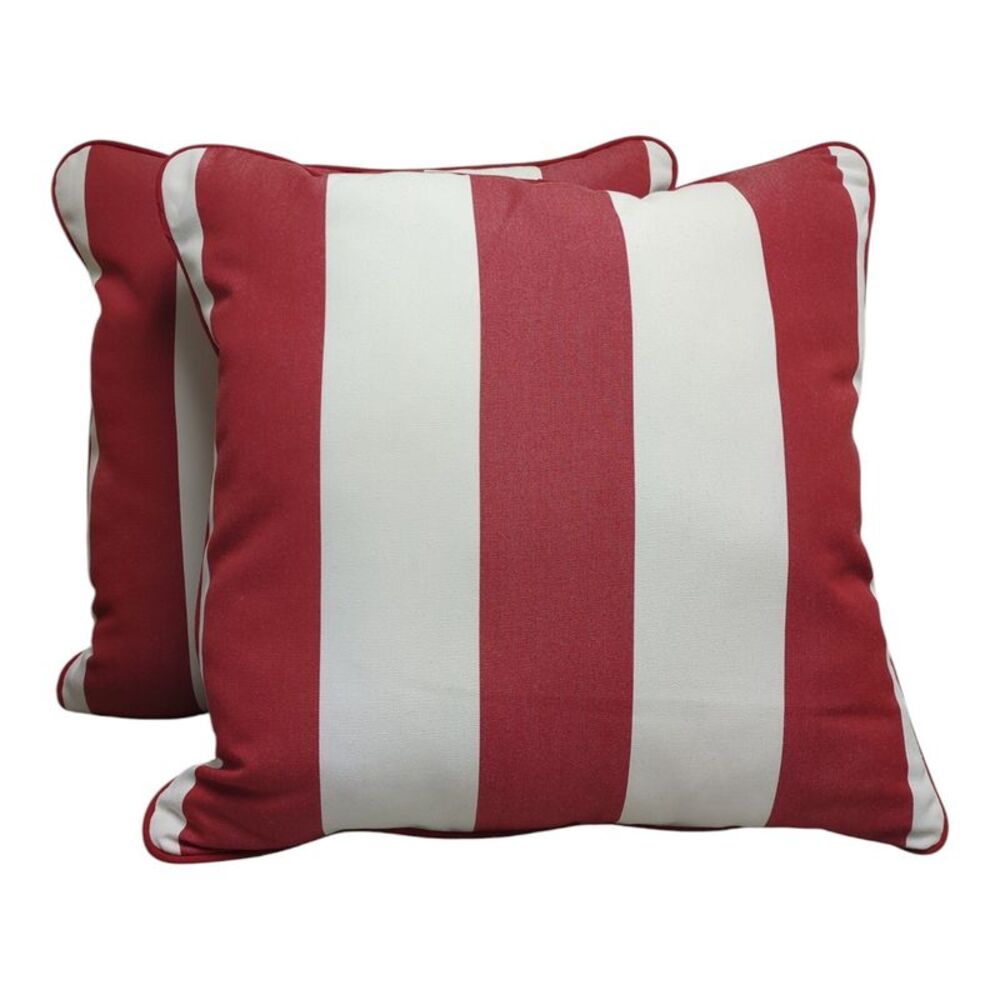 Red - Member's Mark Cabana Outdoor Accent Pillows with Sunbrella Fabric, Set of